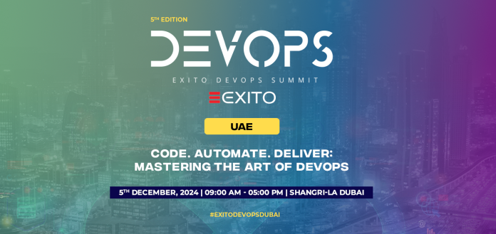 Explore the Subsequent Era of DevOps at Exito’s DevOps Summit in Dubai, Bodily conference on December Fifth in Shangri-La Dubai