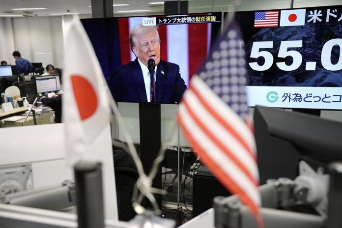 Stock market on the fresh time: Asian shares change jumbled in a muted reaction to the U.S. inauguration